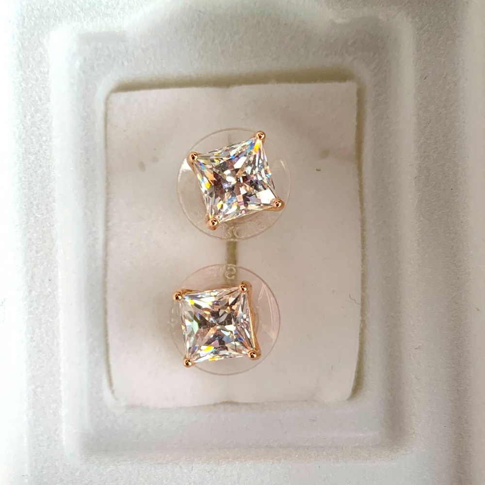 Swarovski Rose Gold Stud Earrings